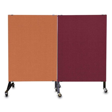 United Visual Products Enclosed Corkboard, 3 Door, 96"x48", 4" Fra UV3427-BRONZE-CINNABA